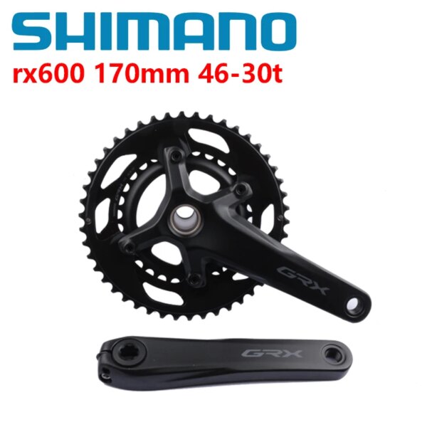 SHIMANO GRX RX600 RX610 RX810 11 platos y bielas de velocidad para bicicleta de carretera equilibra el peso y la eficiencia para montar en terreno mixto