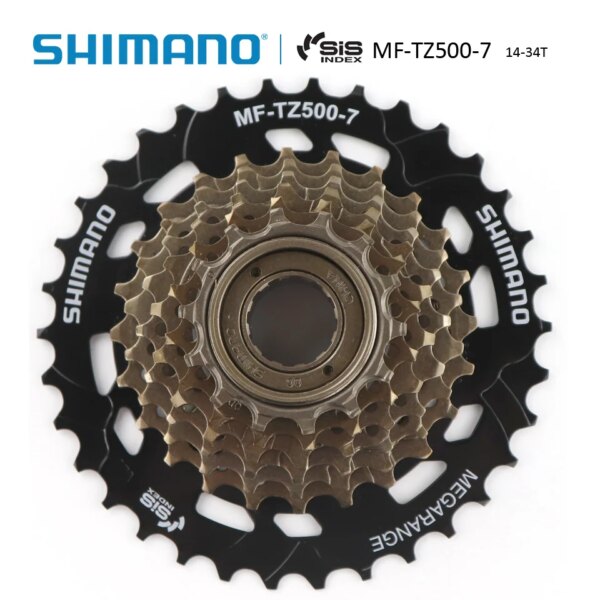 SHIMANO MF-TZ500 rueda libre de bicicleta de 7 velocidades 14-28T 14-34T piñón 7s de acero para bicicleta de montaña y carretera plegable