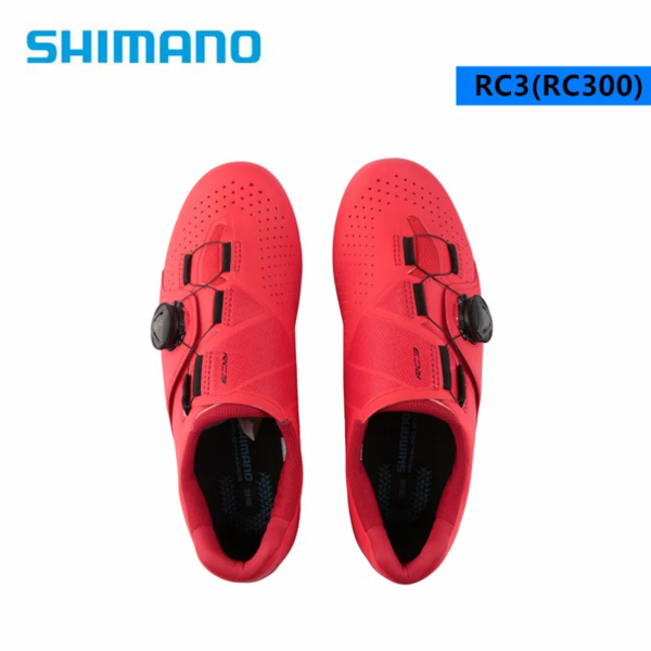 SHIMANO RC3 RC300 fibra de vidrio reforzado con base de nailon bicicleta de carretera autoblocante zapatos de ciclismo