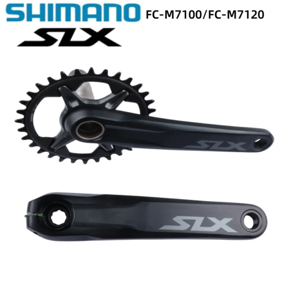 SHIMANO-platos y bielas SLX M7100 M7120, 1x12s, 170mm, 175mm, brazo de manivela 32T/34T, corona de cadena para bicicleta de montaña, piezas de bicicleta de montaña