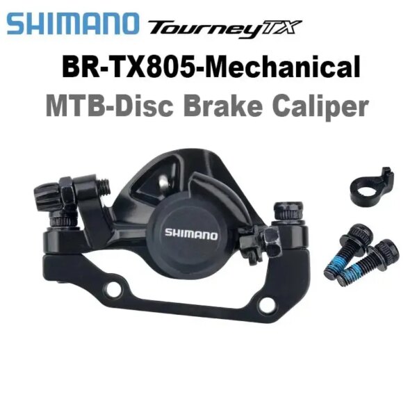 SHIMANO TOURNEY TX805 MTB pinza de freno de disco mecánico Freno de bicicleta de montaña BR-TX805 piezas de bicicleta almohadilla de resina tipo poste