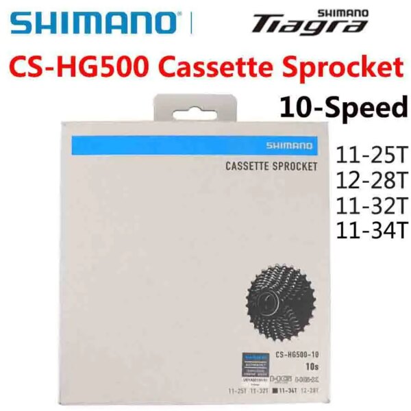 SHIMANO Tiagra CS HG500 CS-HG500-10 4700 4600 bicicleta de carretera 10 velocidades piñón de Cassette ruedas libres 11-25T 12-28T 11-32T piezas de bicicleta