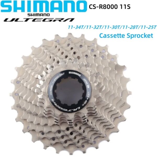 Piñón de Cassette SHIMANO ULTEGRA R8000 11 S HG800 11-34 T 11 velocidades CS-R8000 11-32 T/11-30 T/11-28 T/11-25 T rueda libre para bicicleta de carretera