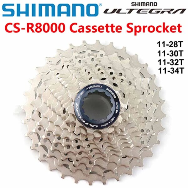 SHIMANO Ultegra CS R8000 HG800-11 rueda libre de bicicleta de carretera 11 velocidades 11-25T 11-28T 11-30T 11-32T 11-34T R8000 HG800 piñón de Cassette