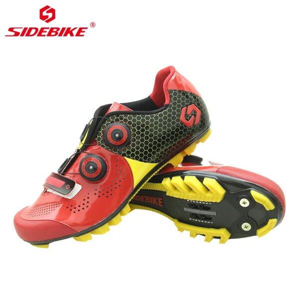 SIDEBIKE MTB zapatos de Ciclismo hombres montaña fibra de carbono Sapatilha Ciclismo Mtb profesional autoblocante zapatos súper ligeros