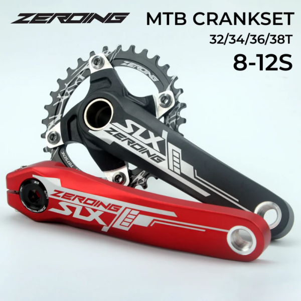 SLX-platos y bielas para bicicleta de montaña, plato de manivela para bicicleta de montaña, aleación de aluminio de 170mm con soporte inferior, placa 32T, 34T, 36T y 38T, 104BCD