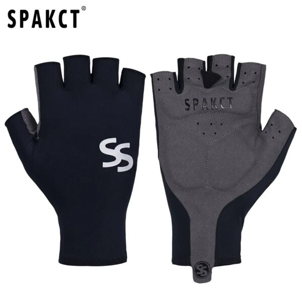 SPAKCT hombres mujeres guantes de ciclismo sin dedos medio dedo verano MTB bicicleta guante accesorios de motocicleta