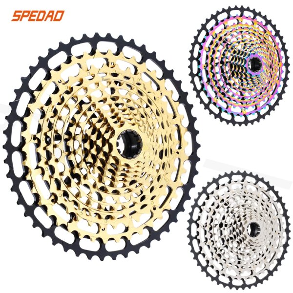 SPEDAO-Cassette 12 s para bicicleta de montaña, rueda libre CNC de 10-50T, 12 velocidades, compatible con XD, volante de inercia de bicicleta CNC súper ligero cr-mo, rueda libre de 12 velocidades