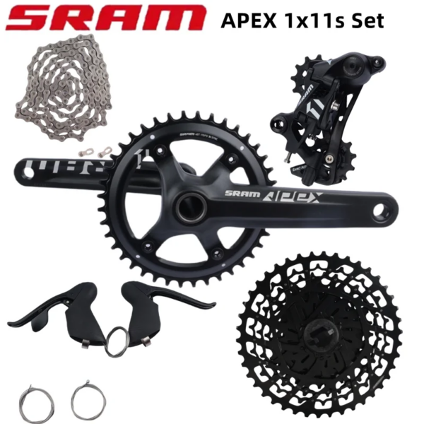 SRAM Apex Groupset 1x11s 172,5mm 40T platos y bielas PC1110 cadena PG1130 11-42T Cassette Apex 1x11s palanca de cambios bicicleta de carretera