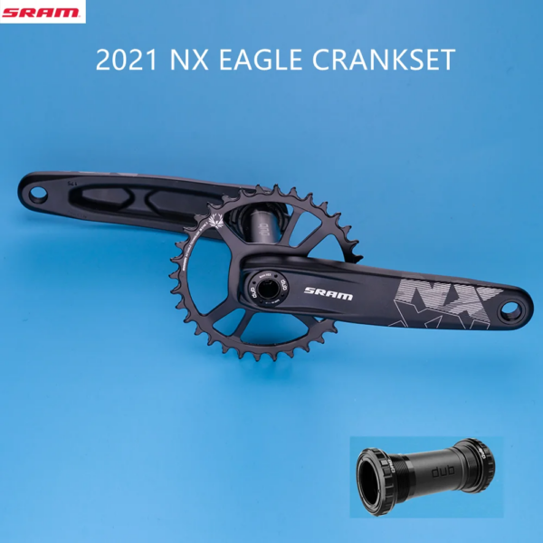 SRAM NX EAGLE 1X12 velocidades 12 S 34T 32T platos y bielas de acero offset 3mm 6mm plato 175mm DUB MTB bielas de bicicleta de montaña pieza de bicicleta