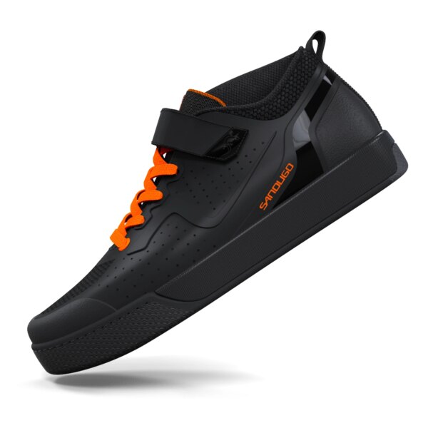 Sandugo-zapatos de ciclismo para hombre, aptos para bicicletas de montaña, cuesta abajo, cuesta arriba y para interiores, compatibles con SPD y FlatPedal