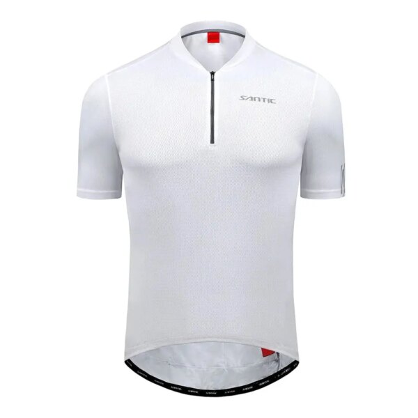 Santic Ciclismo Jersey Hombres Bicicleta Camisa MTB Ciclismo Ropa Cómodo Transpirable