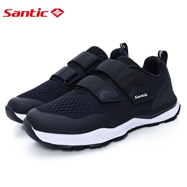 Santic zapatos de ciclismo MTB zapatos de bicicleta suela de goma tela transpirable zapatillas de ciclismo zapatos casuales Unisex KMS20025