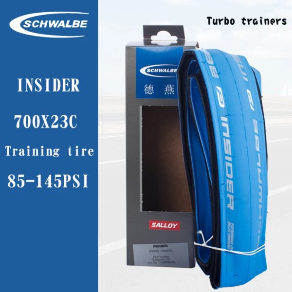 Schwalbe INSIDER 700C Específicamente para neumáticos de entrenadores turbo 700 * 23C 700 * 35C Neumático plegable ligero de color azul