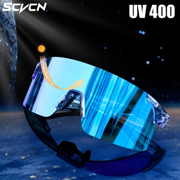 Scvcn-Gafas de sol de ciclismo Mtb Gafas polarizadas deportivas para ciclismo Gafas para bicicleta Gafas para bicicleta de montaña Gafas para ciclismo para hombres y mujeres