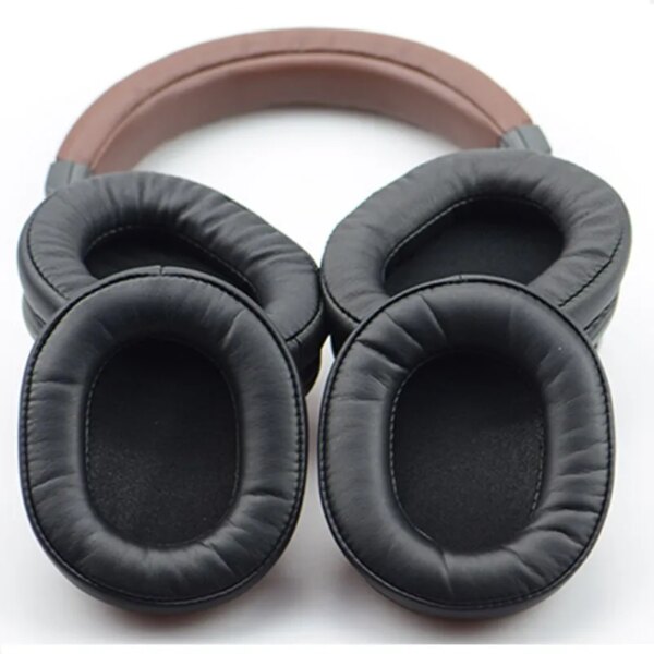 Almohadillas de piel de oveja para auriculares Audio-Technica ATH-MSR7 M50X M20 M40 M40X SX1, almohadillas de repuesto, accesorios, copas para la oreja