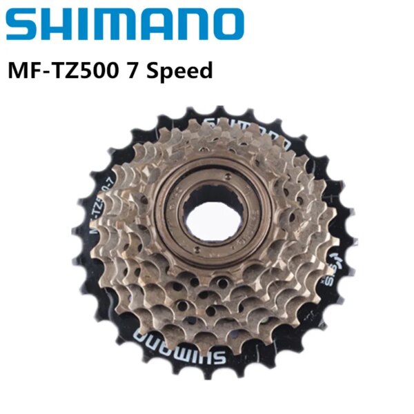 Rueda libre para bicicletas Shimano MF-TZ500 Cassette de 7 velocidades 14-28T 14-34T para bicicleta de Ciclismo de Carretera MTB Actualización desde TZ21