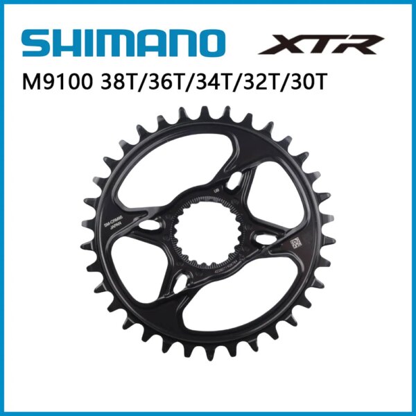 Plato Shimano CRM95 para bicicleta de 12 velocidades XT M9100, piezas de bicicleta, platos y bielas 30T 32T 34T 36T 38T SM-CRM95 Crown 12s