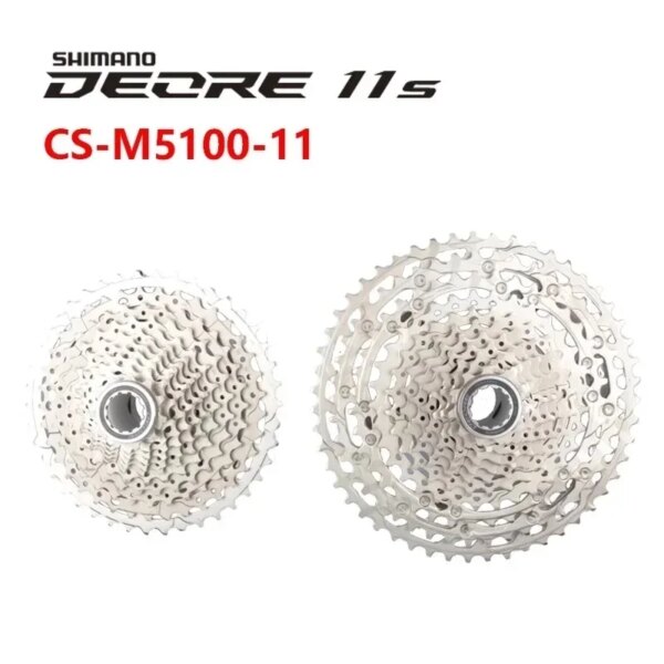 Shimano DEORE 11s M5100 Cassette volante de bicicleta CS-M5100-11 K7 11-42T/11-51T para bicicleta de montaña accesorios originales Shimano para bicicleta