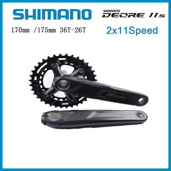 Shimano-platos y bielas DEORE M5100, 170mm, 175mm, 36T-26T, plato 2x11s, manivela de FC-M5100 para bicicleta de montaña