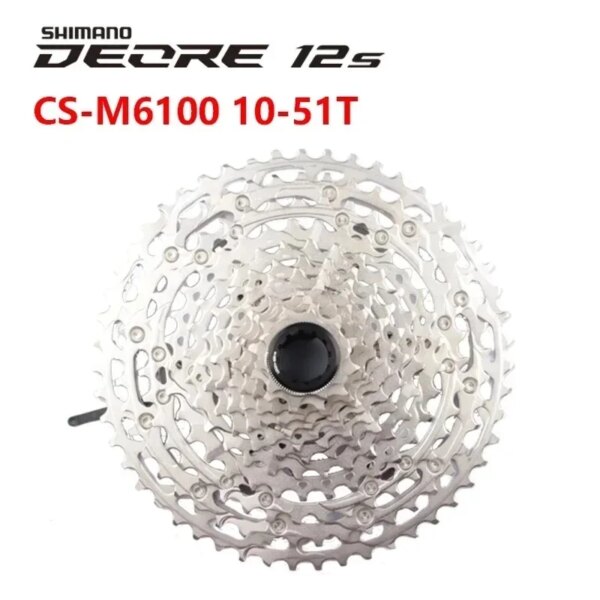 Cassette Shimano DEORE M6100 CS-M6100-12 para bicicleta de montaña MTB 12s volante de bicicleta Cassette Original Shimano para bicicleta