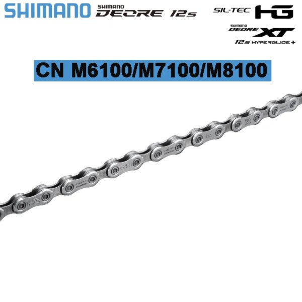 Shimano DEORE SLX DEORE XT M6100/M7100/M8100 12 S cadena 120L/124L 12 S MTB/cadena de bicicleta de carretera rápida para HG/MS/XD Cassette 12 S cadena