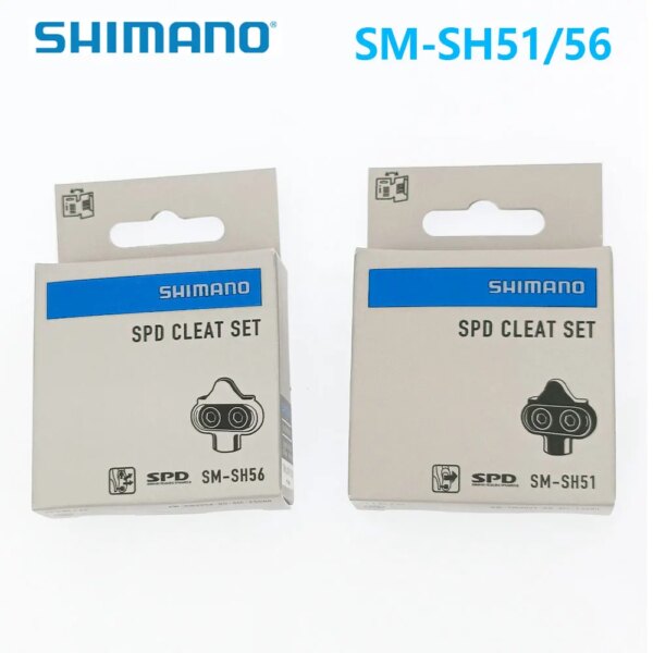 Shimano SPD SH51 SH56 juego de tacos para bicicleta de montaña, Pedal de bloqueo, piezas de tacos para calzado de ciclismo de liberación única para M520 M540 M515 M8000