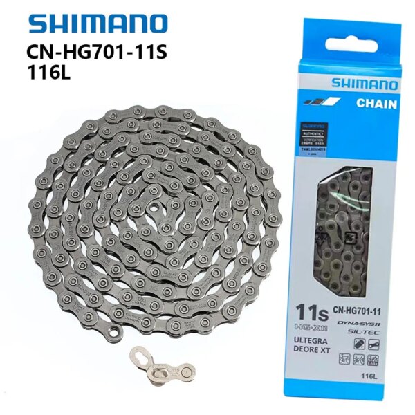 Shimano ULTEGRA DEORE XT HG701-11 cadena para bicicleta de velocidades, cadenas MTB 116L con conector de enlace rápido para M7000 M8000 5800 6800