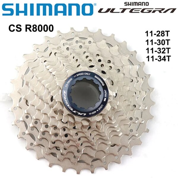 Shimano-piñón libre para bicicleta de carretera Ultegra CS R8000, 11 velocidades, 11-25T, 11-28T, 11-30T, 11-32T, CS-HG800, 34T, piñón de Cassette K7