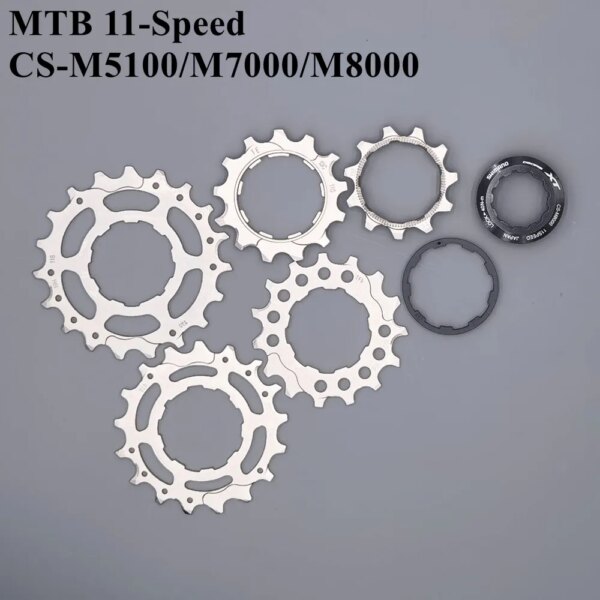 Shimano XT CS-M8000 SLX M7000 M5100 11 velocidades MTB Cassette rueda dentada 11 T/13 T/15 T/17 T/19 T unidad