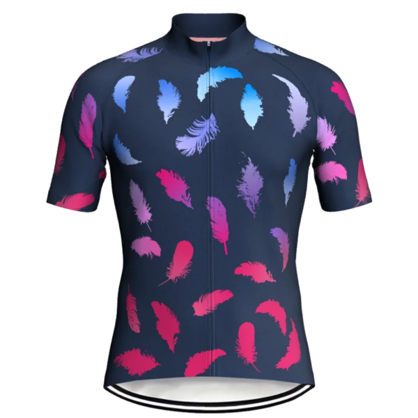 Jersey de ciclismo de manga corta, camiseta de plumas de bicicleta, ropa de bicicleta, ropa deportiva de MTB, carretera de montaña de Motocross, camiseta transpirable ajustada