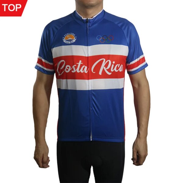 Jersey de ciclismo de manga corta, Costa Rica, camiseta de bicicleta de carretera, ropa de MTB, ropa de diseño ajustada y cómoda, ropa de bicicleta, camiseta