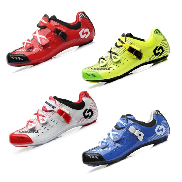 Zapatillas de ciclismo de carretera Sidebike 003, zapatillas de ciclismo profesionales atléticas