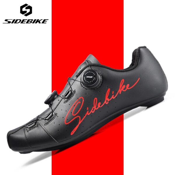 Sidebike 2020 nuevos zapatos de ciclismo de carretera para hombre, zapatos de bicicleta de carretera ultraligeros, zapatillas de deporte para bicicleta de 540g, transpirables profesionales con autosujeción