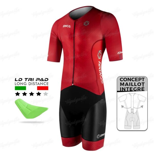 Sila-trajes Tri para hombre, ropa para triatletas de larga distancia, ciclismo de montaña, mono deportivo para correr, patinaje en línea, traje cómodo de Lycra