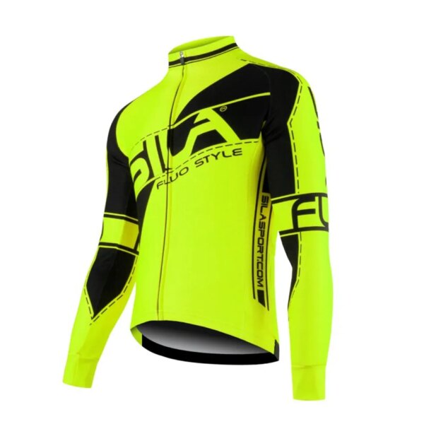 Sila Usa-Chaqueta para deportes al aire libre para hombre, Jersey cálido de Cachemira, chaqueta de invierno de manga larga, Jersey largo para ciclismo de montaña