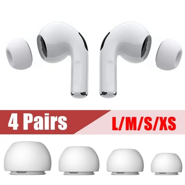 Almohadillas de silicona suave para Airpods Pro 1/2 Gen, funda protectora para auriculares, almohadillas para Air Pods Pro 2, accesorios para auriculares