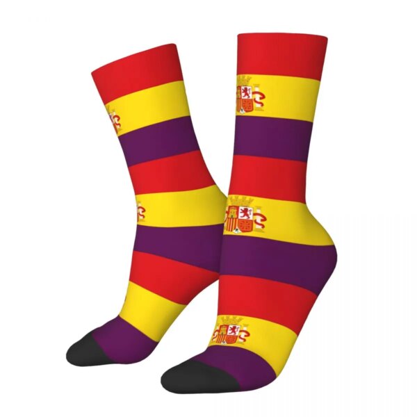 Calcetines con bandera de España para hombre y mujer, medias republicanas españolas para ciclismo, regalo para primavera, verano y otoño