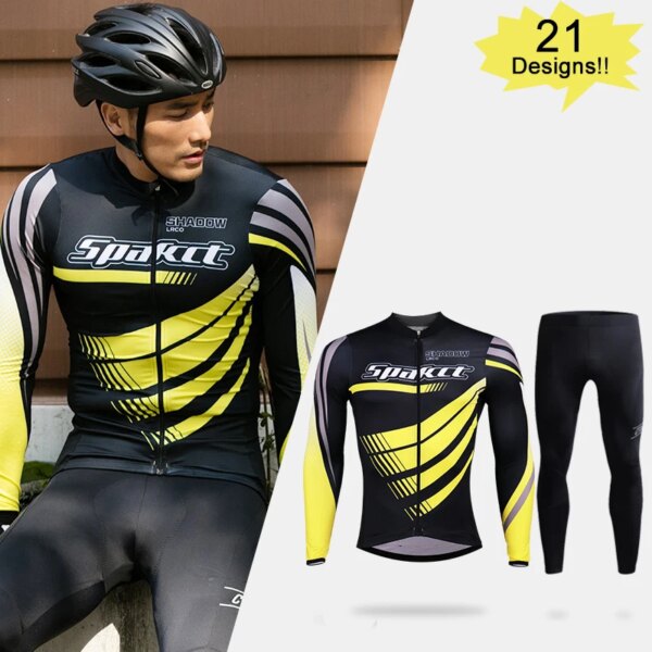 Spakct Ciclismo Jersey conjunto para hombre 2020 Jersey Ciclismo ropa equipo deportivo bicicleta de carretera ropa para hombre pantalones de manga larga acolchados