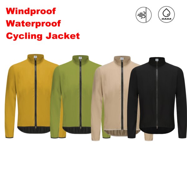 Spexcell Rsantce 2023 hombres Jerseys a prueba de viento impermeable ligero de manga larga chaqueta de ciclismo ropa de bicicleta bicicleta Mtb Jersey