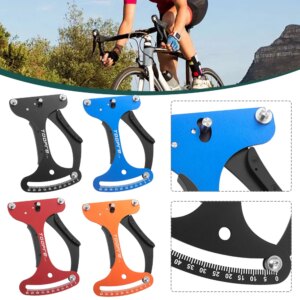 Medidor de tensión de radios, herramienta de reparación de ruedas de bicicleta, herramienta de ajuste de tensión de alambre de aleación de aluminio, ergonómica para bicicleta de montaña