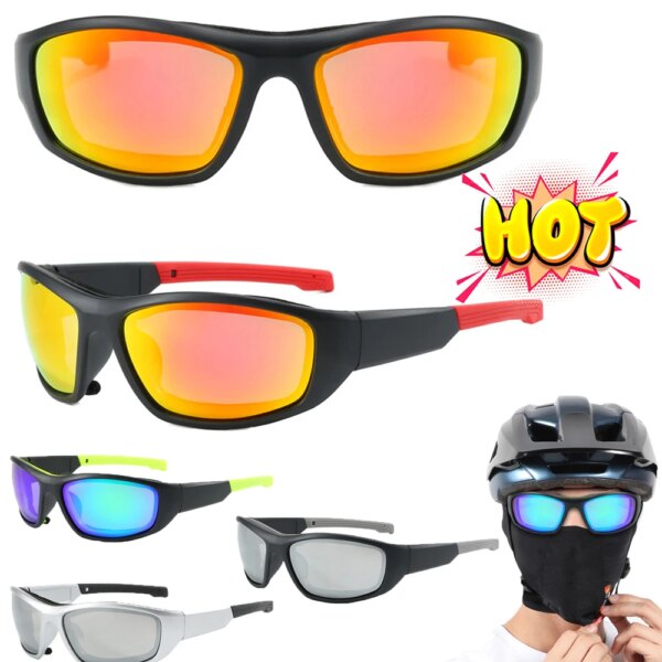 Gafas deportivas, gafas de sol a prueba de viento, gafas de ciclismo para bicicleta de montaña, gafas de protección UV, gafas de sol para montar, gafas de espejo para exteriores