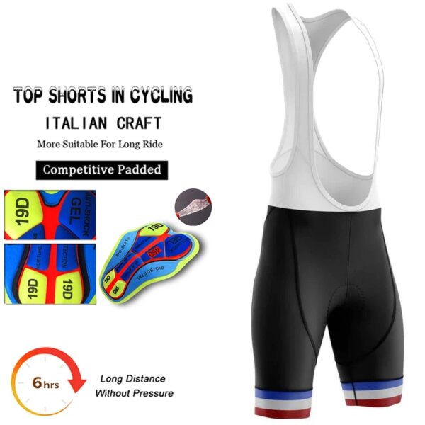 Pantalones cortos deportivos para hombre, Culotte de Gel para bicicleta de montaña y carretera, equipo de ropa profesional