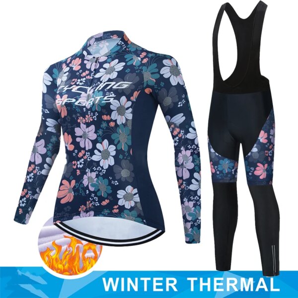 Ropa Deportiva Mujer Invierno Polar Ciclismo Blusa Babero Verano Jersey Ropa Chaqueta Mtb Camisa Profesional Equipo Ropa Equipo