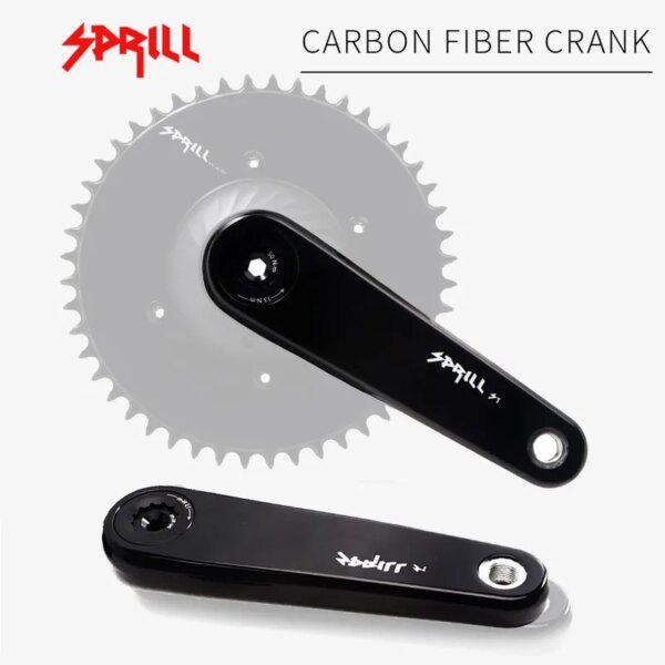 Sprill-manivela de fibra de carbono para bicicleta de carretera, juego de bielas de bicicleta de 11/12 velocidades, 170mm, 50-34/53-39T/56-42T, rueda dentada para bicicleta con interfaz EASTON