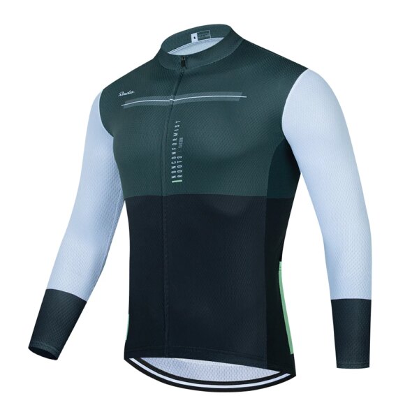 Camiseta de ciclismo de manga larga para hombre, ropa de ciclismo Anti-UV, transpirable, para primavera y verano, 2021