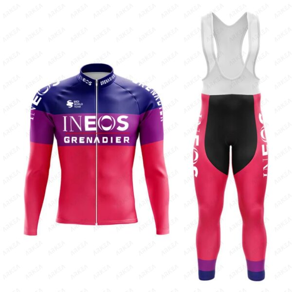 Primavera ropa ciclismo hombre 2023 ineos ciclismo jersey set Équipement de vélo 자전거의류 fietskleding heren サイクルジャージ tenue velo homme