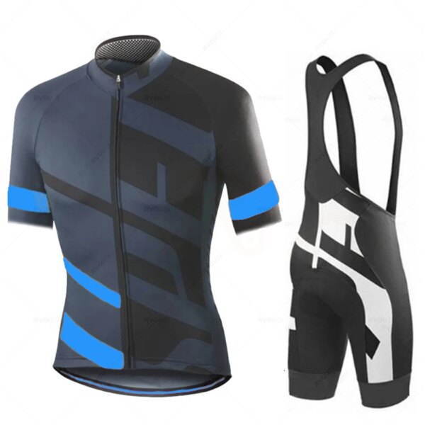 Conjunto de Jersey de Ciclismo profesional transpirable para Hombre, Ropa Deportiva para bicicleta, traje de carretera, pantalones cortos con pechera, verano 2023