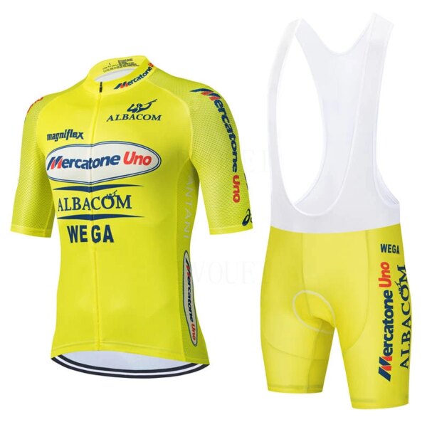 Conjunto de Jersey de Ciclismo para equipo profesional de verano, pantalones cortos para bicicleta 19D, Ropa de Ciclismo de montaña para hombre, camisetas de manga corta para bicicleta, Maillot