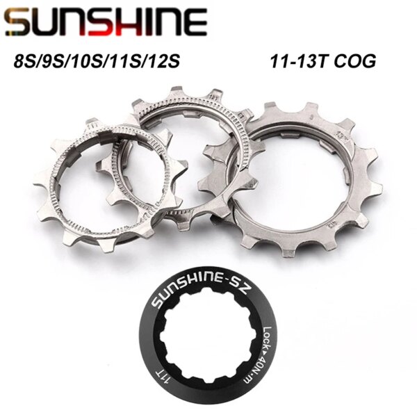 Sunshine 8S/9S/10S/11S/12S Cassette de bicicleta volante piñón Cog 11T 12T 13T piezas de Reparación de bicicletas